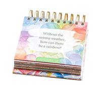 Calendrier quotidien des affirmations - Affirmations positives pour la croissance personnelle, Calendrier de table de motivation | Citations inspirantes portables, écologiques et pour le m