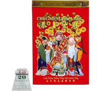 Calendrier quotidien vietnamien 2026, calendrier chinois à déchirer, calendrier 2026 chevaux, planificateur quotidien lunaire, décoration murale pour la maison et le bureau (rouge pastèque)