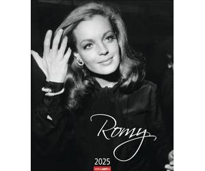 Calendrier Romy 2025 - Grand calendrier mural avec 12 photos touchantes de l'actrice Sissi Romy Schneider - Calendrier décoratif à suspendre