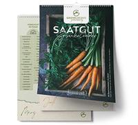 Calendrier saisonnier pour fruits et légumes - Calendrier perpétuel de semis de jardin avec illustrations et sagesse de la ferme