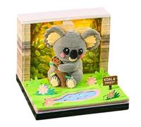 Calendrier Sculpture En 3D Bloc-notes Horloge Sculpture Koala 3D | Bloc-Notes Artistique Déco Bureau Pour Entreprise, Bureau, École, Salon, Salle de Classe, Salle d'Étude, Bibliothèque