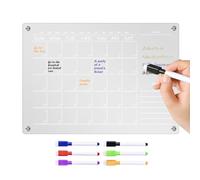 Calendrier Semainier Magnétique Lavable Planning Mensuel Acrylique
