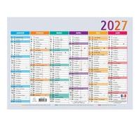 Calendrier Semestriel Exacompta 2027 22 x 29,5 cm Multicolore