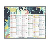 Calendrier semestriel mural 2026 - Exotique - 32 x 42 cm