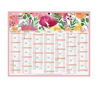 Calendrier semestriel mural 2026 - Fleurs - 21 x 26,5 cm