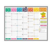 Calendrier semestriel mural 2026 - Tendance - 21 x 26.5 cm