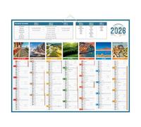 Calendrier semestriel mural Planète 2026 - 43 x 55 cm