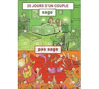 Calendrier Sexy pour Couples “Sage, Pas Sage” | 25 Défis Érotiques à Faire Toute l’Année | Format A3 | Carte Géante + Chevalet | Idée Cadeau Intime Avant/Après Noël ou Saint-Valentin