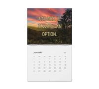 Calendrier simplifié amusant 2025 - Calendrier à détacher quotidien, calendrier de bureau de table 2025, 29 x 18 cm, il peut toujours être pire, calendrier inspirant avec citations, montagnes et