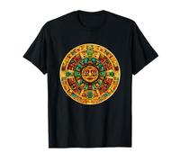 Calendrier Solaire aztèque Ancien Visage Mystique T-Shirt