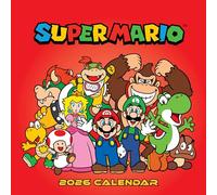 Calendrier Super Mario 2026 jeu video format 30x60cm ouvert (pl) + offert un agenda de poche