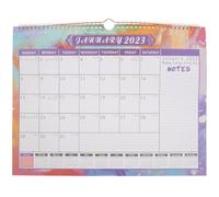 Calendrier Suspendu Mural en Papier, Aperçu Mensuel, Perforé | Style Simple et Frais, pour Bureau et Accueil, Autocollants, Juillet 2022 à Décembre 2023