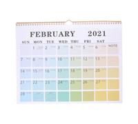 Calendrier Suspendu Papier 2021 Édition Anglaise Chic pour Bureau