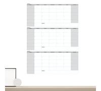 Calendrier tableau blanc effaçable à sec avec marqueurs - Fournitures scolaires réutilisables - Organiseur mural pour maison, salle de classe, bureau, porte en verre, salle d'étude