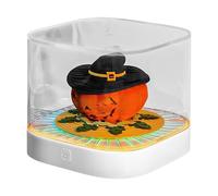 Calendrier Time Piece 2026 - Bloc-notes 3D Halloween - Carnet décoratif de sculpture en papier avec lumière LED pour coiffeuse, bureau, table de nuit, école, maison et étudiants