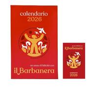 Calendrier traditionnel Barbanera 2026 - Nouveau calendrier - 264e année de publication + Almanach double couverture + marque-page et calendrier de poche