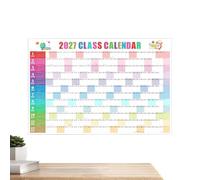 Calendrier vierge réutilisable 12 mois, grand agenda effaçable réversible | Tableau de planification mensuel effaçable pour rendez-vous, objectifs, tâches ménagères, bureau, école, travail, voyage