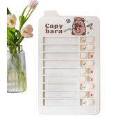 Calendrier visuel - ABS, 11,8x6,5cm | Tableau de routine quotidienne, planificateur de gestion du comportement | Liste de contrôle pour et outil de gestion du temps pour une utilisat