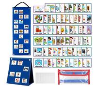 Calendrier visuel, aide à l'apprentissage visuel des enfants maintenant et suivant, outil avec 70 cartes photos pour soutenir la communication, autisme, préscolaire