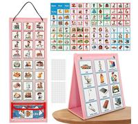Calendrier visuel pour enfants, 96 cartes, graphique de routine de routine double face avec images, tableau de l'heure du coucher du matin, de routine pour les tout-petits, matériel d'apprentissage
