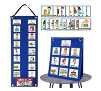 Calendrier visuel pour enfants avec 70 cartes de routine à points Planificateur visuel Matériel d'apprentissage pour la salle de cla
