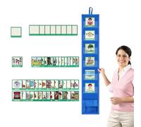 Calendrier Visuel Pour Garçons Et Filles, Calendriers Muraux Avec 45 Cartes, Tableau 2 En 1 Pour Autisme, Tableau Des Routines Quotidiennes, Emploi Du Temps Visuel Pour Crèche École Maison
