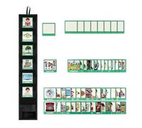 Calendrier visuel pour | Tableau de routine quotidienne | Calendrier quotidien de routine, outil de comportement visuel pour avec 45 activités et 9 cartes vierges pour les voyages, la