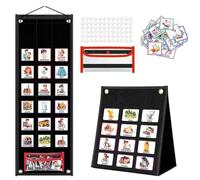 Calendrier visuel, tableau de routine quotidien pour enfants avec 96 cartes d'image, outil d'aide à l'apprentissage Visual Now et Next Board pour soutenir la communication, la routine et la transition