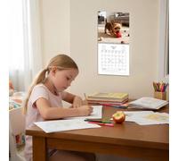 Calendrier Yorkshire Terrier - Planificateur mural 2026 sur 12 mois, photos de chiens, organiseur à | Outil de planification mensuelle amusant pour la maison, le bureau, la cuisine