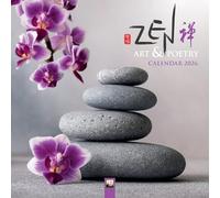 Calendrier Zen et Poète 2026 format 30x60cm ouvert (ft) + offert un agenda de poche