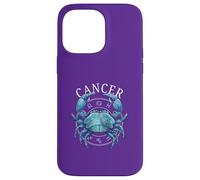Calendrier Zodiac Cancer Crabe Coque pour iPhone 14 Pro Max