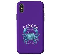 Calendrier Zodiac Cancer Crabe Coque pour iPhone X/XS