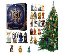 Calendriers 'Avent - Ensemble D'ornements Fériés Avec Tarot Acrylique 2D, Calendrier Pour Le Compte À Rebours De Vacances De 24 Jours | Décoration De Noël Mystique Pour Fêtes, Festival, Rad