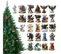 Calendriers de Compte à Rebours de Noël Jouet en Acrylique 2D Plat | Calendriers De Compte À Rebours Mystère Pour Noël Bureau Mur Arbre Salle de ureaux Ados Adultes