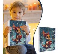 Calendriers De L'Avent - 24 Ornements Dragon en Acrylique 2D | Ornement Collection 2D en Acrylique pour Fêtes,Ornement Festif Pour Arbre De Noël Décoration D'Intérieur Maison Fêtes