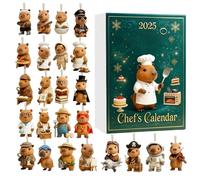 Calendriers De L'Avent Capybara 2025, 24 Jours Calendrier Du Compte À Rebours Capybara 2025, Calendriers Du Compte À Rebours De Noël Avec Pendentifs En Acrylique 2D Pour Cheminée, Arbre, Porte