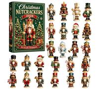 Calendriers De L'Avent Casse-Noisette 2026, Ornements De Noël Acrylique 2D | Calendrier De Compte À Rebours De Noël De 24 Jours, Ornements De Noël Casse-noisette 2D, Pour La Maison, L'arbre