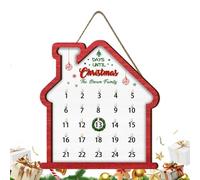 Calendriers de l'Avent - Compte à Rebours De Noël 2025, Calendrier De Noël, Panneau En Bois Décoration De La Maison, Ornements De Calendrier Pour Le Compte À Rebours Pour La Porte Murale