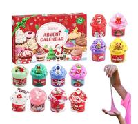Calendriers de l'Avent,Compte à Rebours de Noël Jouet Sludge 24 Jours | 2025 Jouets Drôles De Charme Sludge Pour Tout-Petits Adolescents Filles Garçons Cadeaux De Fête Festival