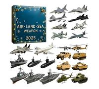 Calendriers De L'Avent De Noël | Acrylique 2d 2025 Avent 24 Jours,Décompte Des Pendentifs Air Terre Mer De Noël,Pour Mur Fenêtre Porte Arbre Intérieur Salon Chambre