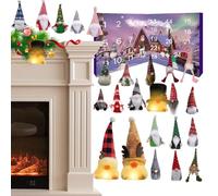 Calendriers de l'Avent de Noël | Calendrier de l'Avent Lumineux 24 Jours avec Lutins,Décoration Festive Ornement Murale Pour Maison Fête Réunion