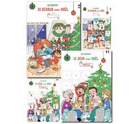 Calendriers de l'avent Famille x2-25 jeux et 25 bisous du soir - calendrier de l’avant ou de l’après à partager - Avent Français