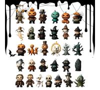 Calendriers De L'Avent Halloween 2025, 31 Nuits Calendrier Compte Rebours Halloween D'Effroi, Calendriers L'Avent Avec Figurines Effrayantes, Mini-décorations D'Halloween, Cadeau Enfant