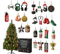 Calendriers De L'Avent Pour Le Sport 2025,de L'avantage Du Fitness 2025,calendrier De L'avent De Salle De Sport,pendentif D'équipement D'exercice Pour Décoration Intérieure-A