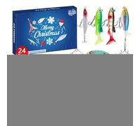 Calendriers de Pêche pour l'Avent | Calendrier De L'avent Pêche 24 Jours - Matériel De Pour Noël Eau Douce Et Salée