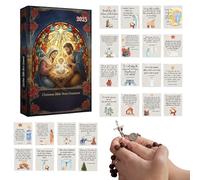 Calendriers L'Avent 2025 Versets Bibliques 2025, 24 Jours Calendrier L'Avent, Avec 24 Pendentifs Décoratifs En Papier Représentant Des Versets Bibliques, Pour Fêtes Fin D'année, Halloween Thanksgiving