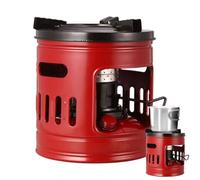 Calentador de camping - Estufa de camping portátil a prueba de, equipo de camping al aire libre, estufa de quemador con capacidad de 1,5 l, estufa de compacta, estufa de pique-nique, estufa de c