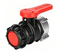 Calenxy IBC Adaptateur Robinet sphérique DN50 75 mm IBC Container Robinet à clapet Réservoir Robinet sphérique de rechange Robinet de vidange Filetage grossier IBC Accessoires de réservoir IBC Robinet