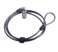 CaLeQi Computer Lock 4 Chiffres Mot de Passe de sécurité pour Ordinateur Portable PC 2 m Noir (1pcs) (Computerized Lock x1)
