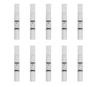 CaLeQi Filtres à Cigarettes Lot de 10, Blanc Pur Filtre à Cigarette | Réutilisables Filtre à Tabac Propre à Goudron avec Filtre Multiple pour Cigarettes de Taille Standard Ø8 mm